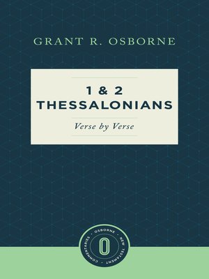 cover image of 1 and 2 Thessalonians Verse by Verse
